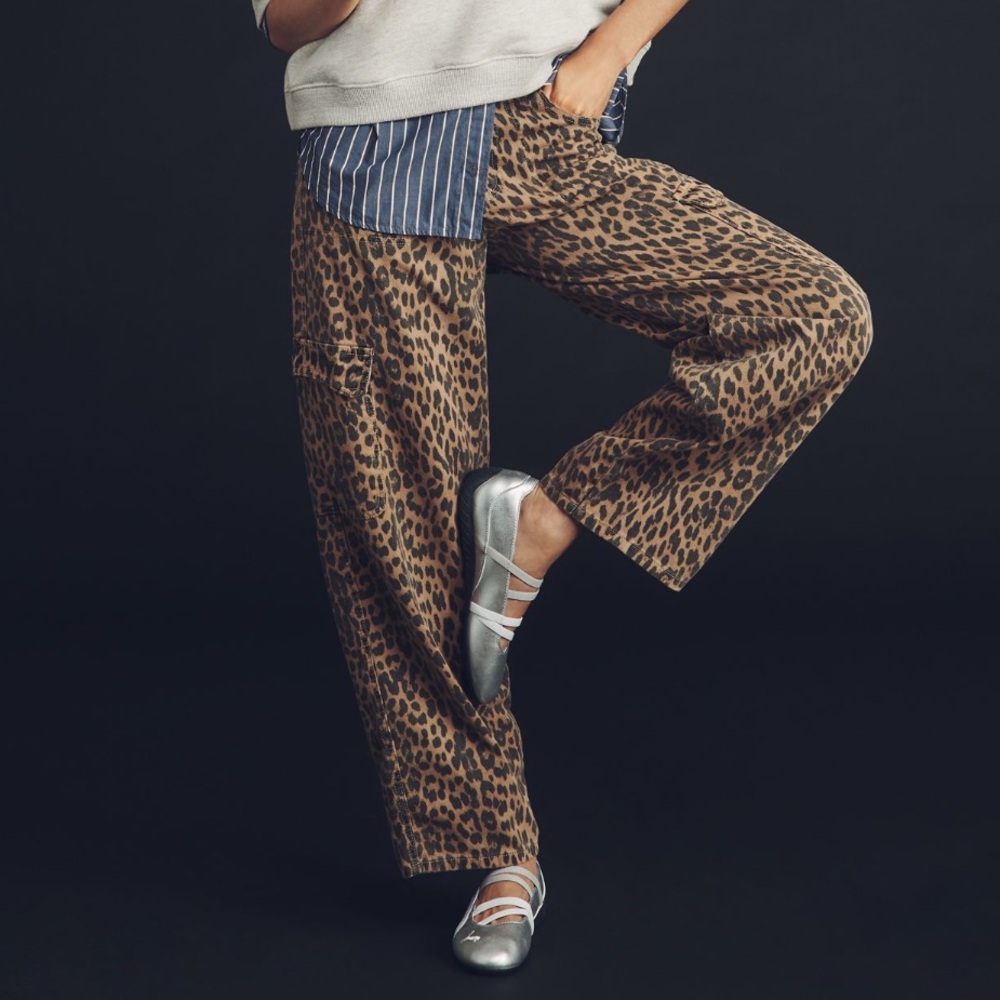 Damson Madder Dion Leopard Carpenter Cargo Pants